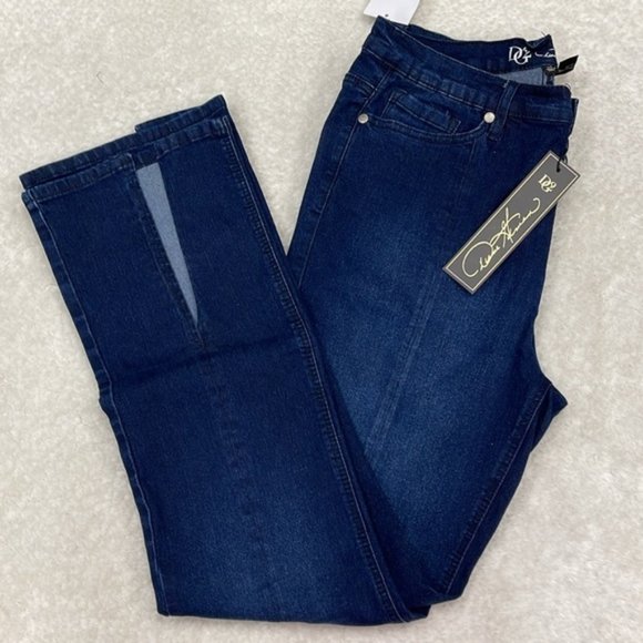 DG2 by Diane Gilman Classic Stretch BootCut Jean with Slit - Picture 10 of 10
